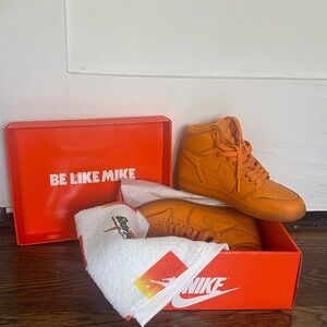 Nike Kids Vibrant Orange Sneakers